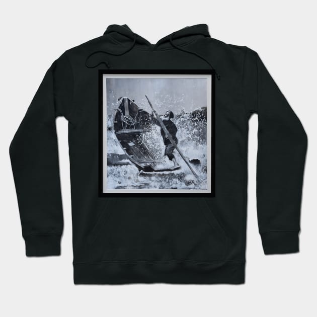 The Old Man & the Sea Hoodie by DureallFineArt